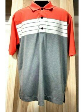 FootJoy Mens Athletic Fit Coral Golf Polo Large